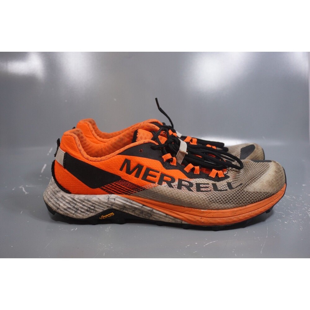 Merrell Mtl Long Sky 2 Mens Size 10.5 Running Shoes Orange White Athletic Walk